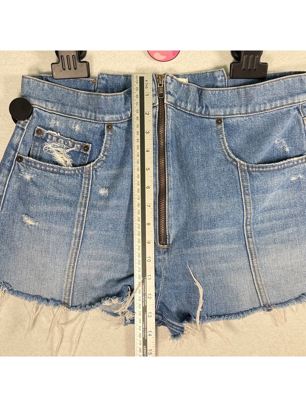 Reformation Fanny Salton Denim Shorts Cutoffs Women's 28 - Picture 7 of 12